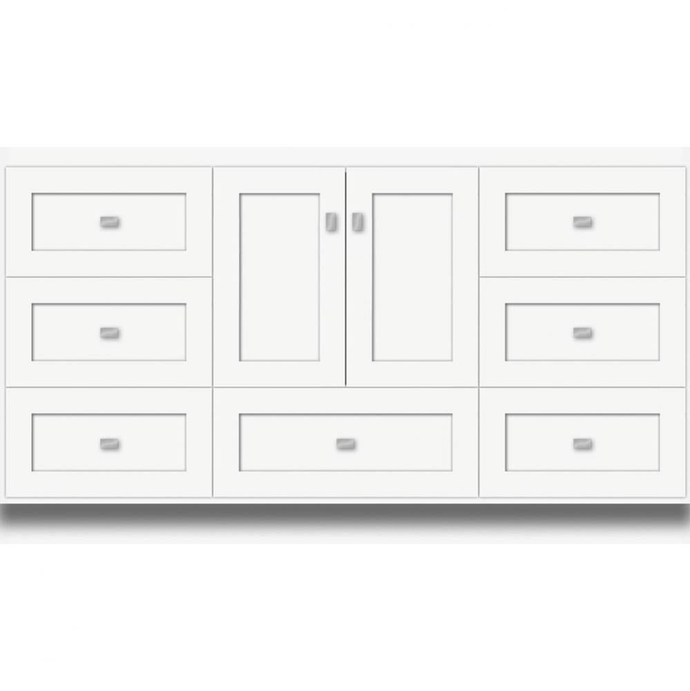 60 X 21 X 34.5 Montlake Vanity Shaker Sat White Sb