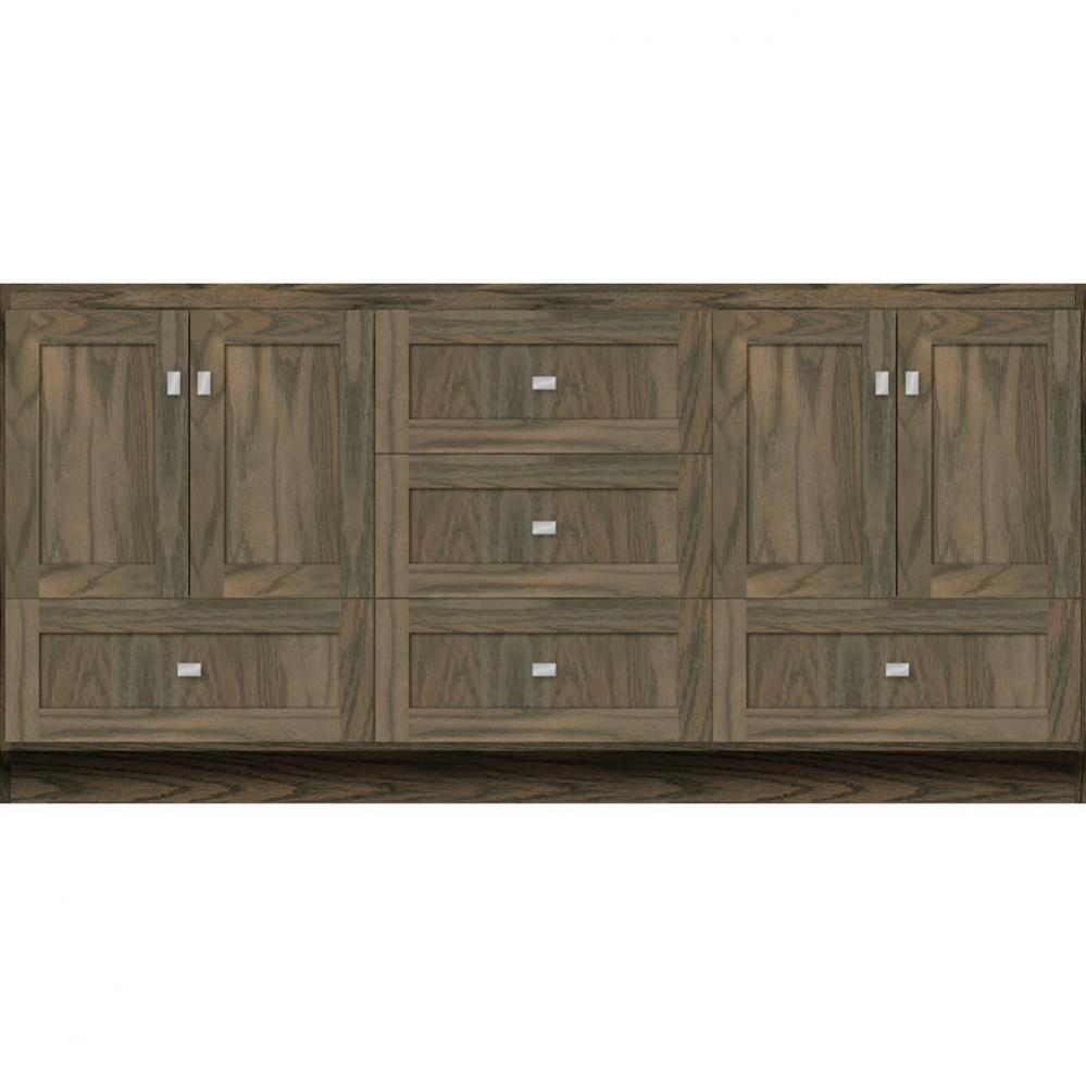 72 X 21 X 34.5 Montlake Vanity Shaker Dusky Oak Db