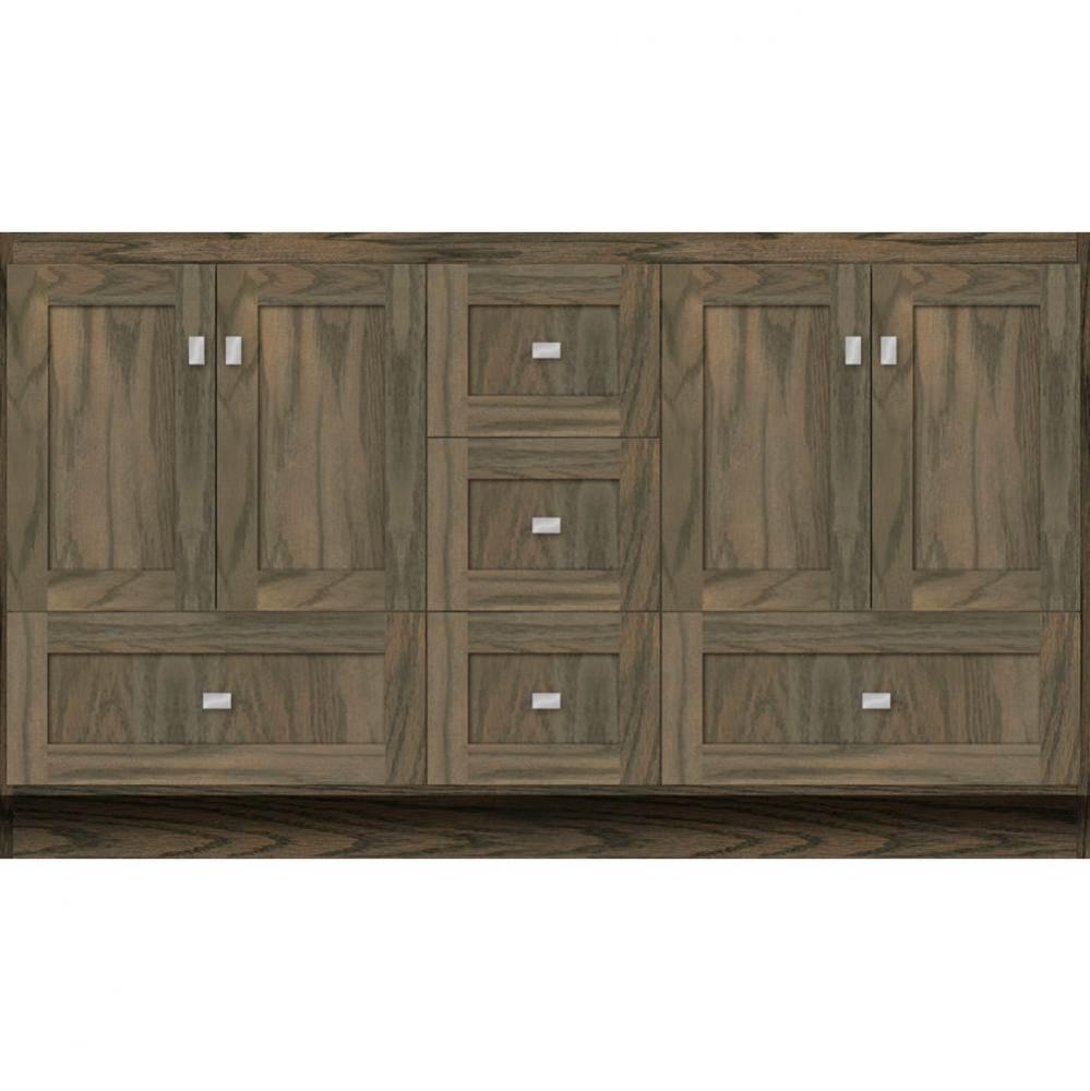 60 X 18 X 34.5 Montlake Vanity Shaker Dusky Oak Db