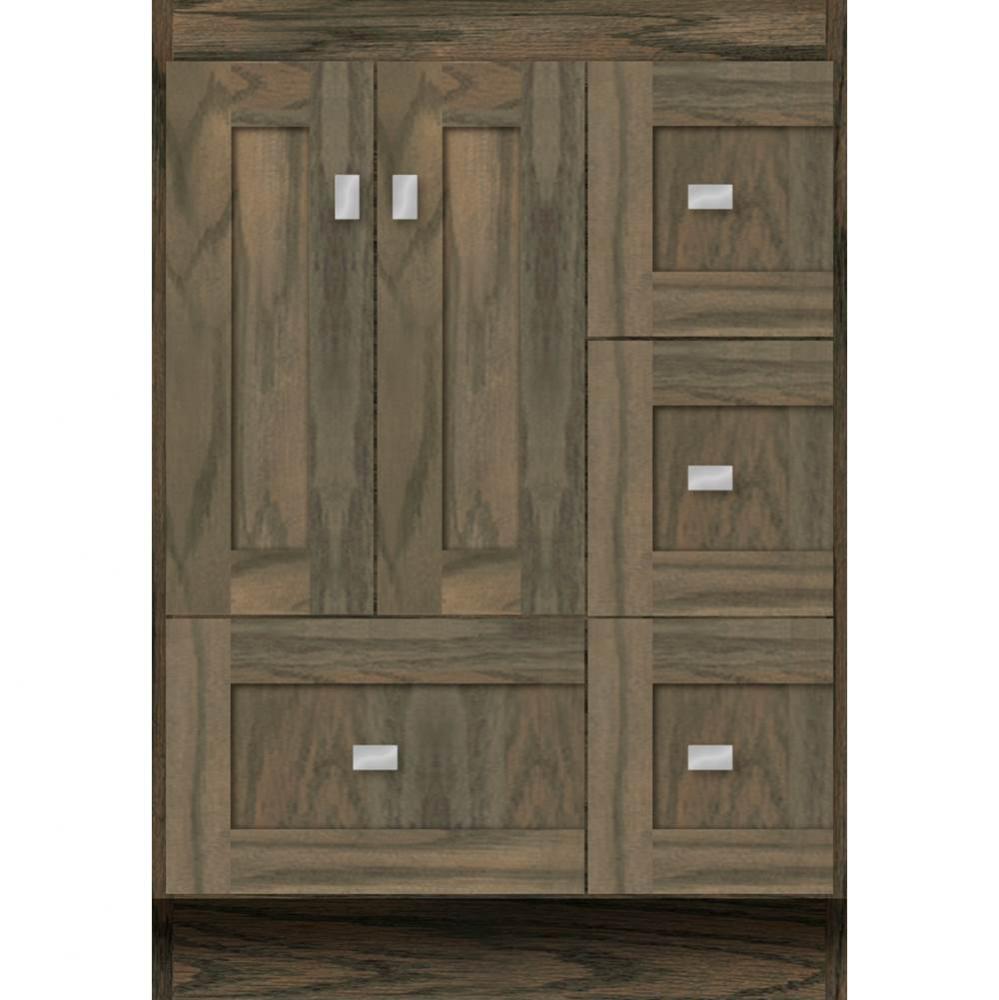 24 X 18 X 34.5 Montlake Vanity Shaker Dusky Oak Rh