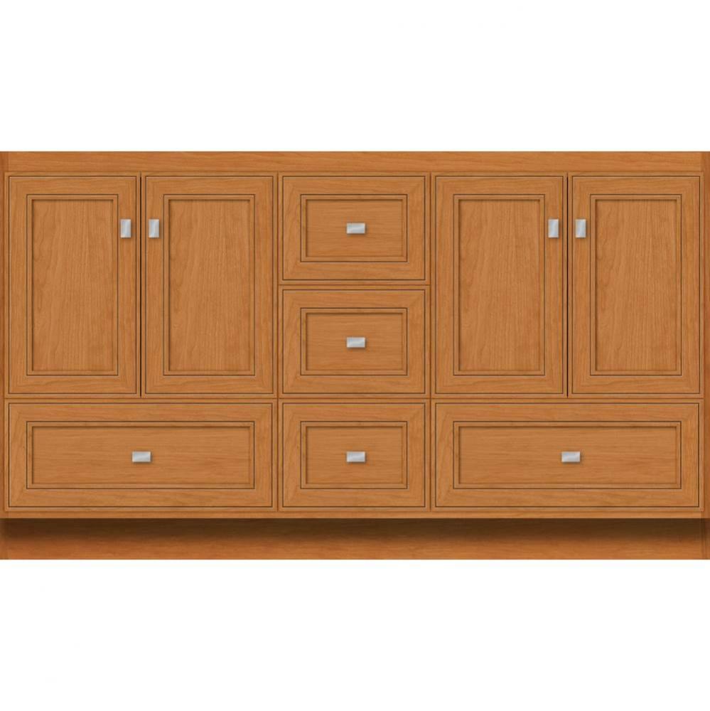 60 X 18 X 34.5 Montlake Vanity Deco Miter Nat Cherry Db