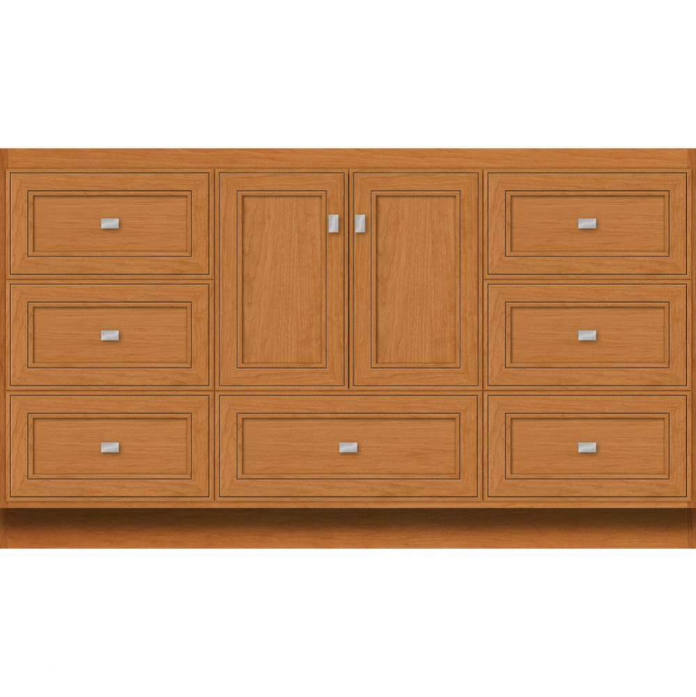 60 X 21 X 34.5 Montlake Vanity Deco Miter Nat Cherry Sb