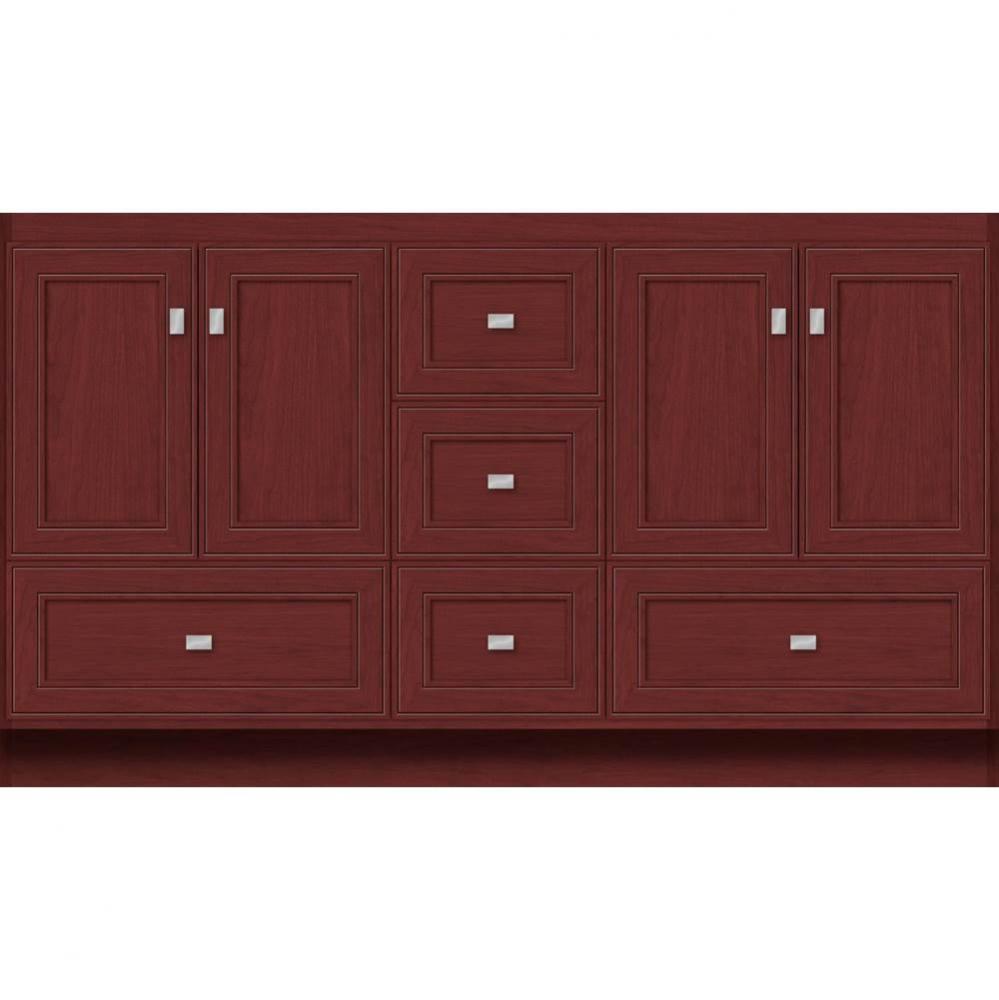 60 X 18 X 34.5 Montlake Vanity Deco Miter Dk Cherry Db