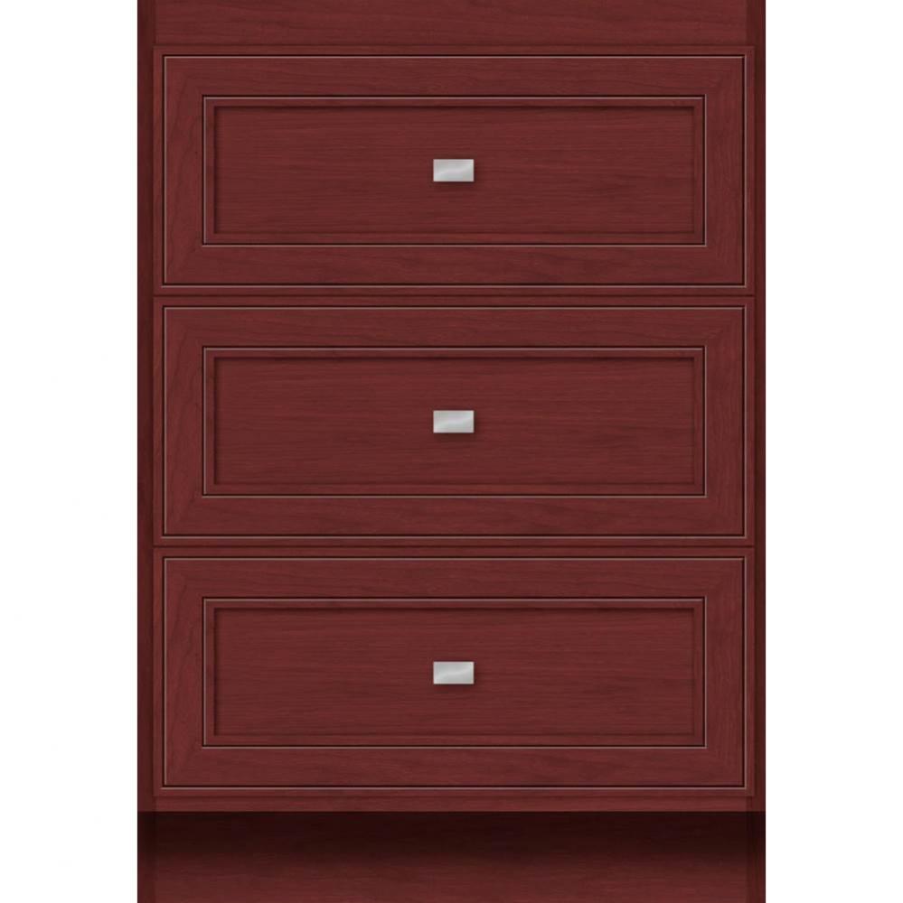 24 X 18 X 34.5 Montlake Drawer Bank Deco Miter Dk Cherry