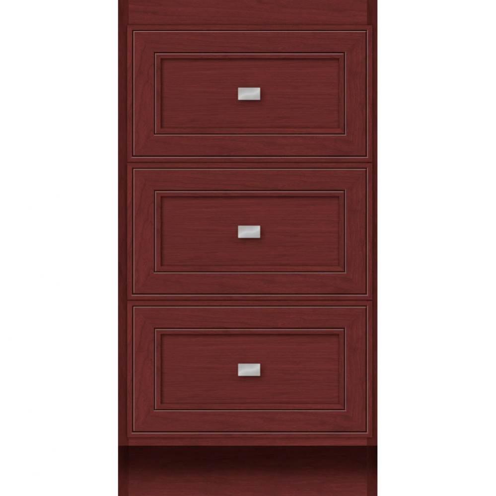 18 X 21 X 34.5 Montlake Drawer Bank Deco Miter Dk Cherry