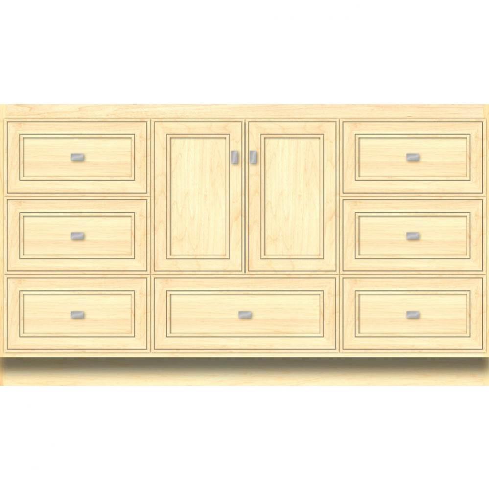 60 X 18 X 34.5 Montlake Vanity Deco Miter Nat Maple Sb