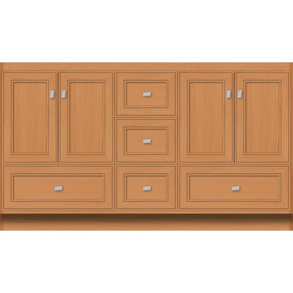 60 X 18 X 34.5 Montlake Vanity Deco Miter Nat Oak Db