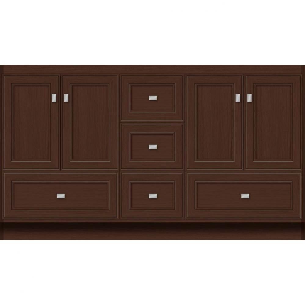 60 X 21 X 34.5 Montlake Vanity Deco Miter Choc Oak Db