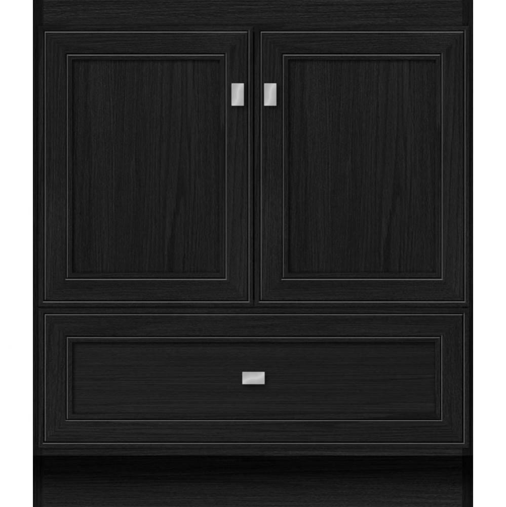 30 X 18 X 34.5 Montlake Vanity Deco Miter Midnight Oak Std