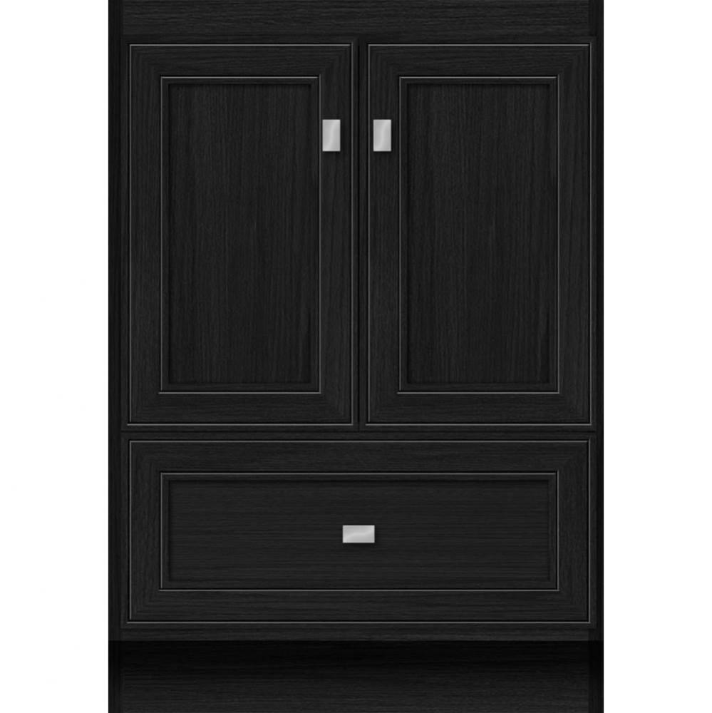 24 X 18 X 34.5 Montlake Vanity Deco Miter Midnight Oak Std