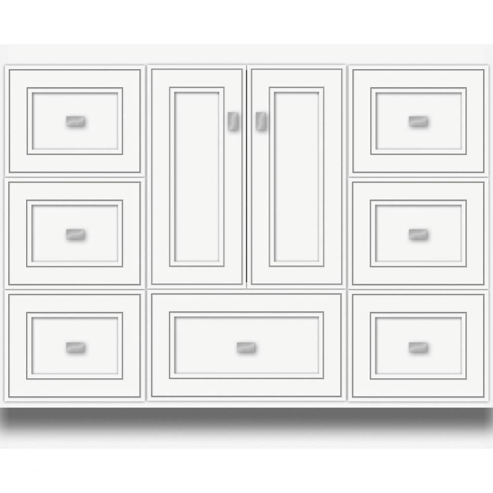 42 X 18 X 34.5 Montlake Vanity Deco Miter Sat White Sb