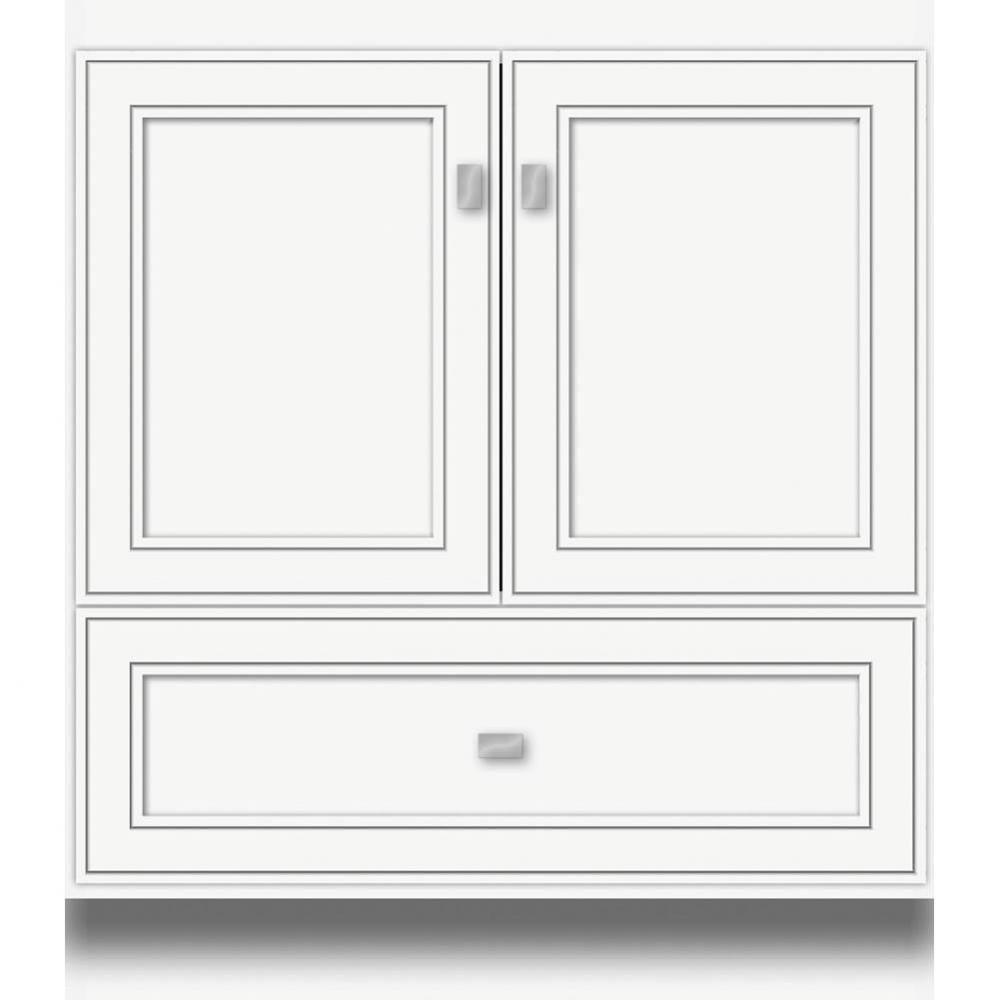 30 X 18 X 34.5 Montlake Vanity Deco Miter Sat White Std