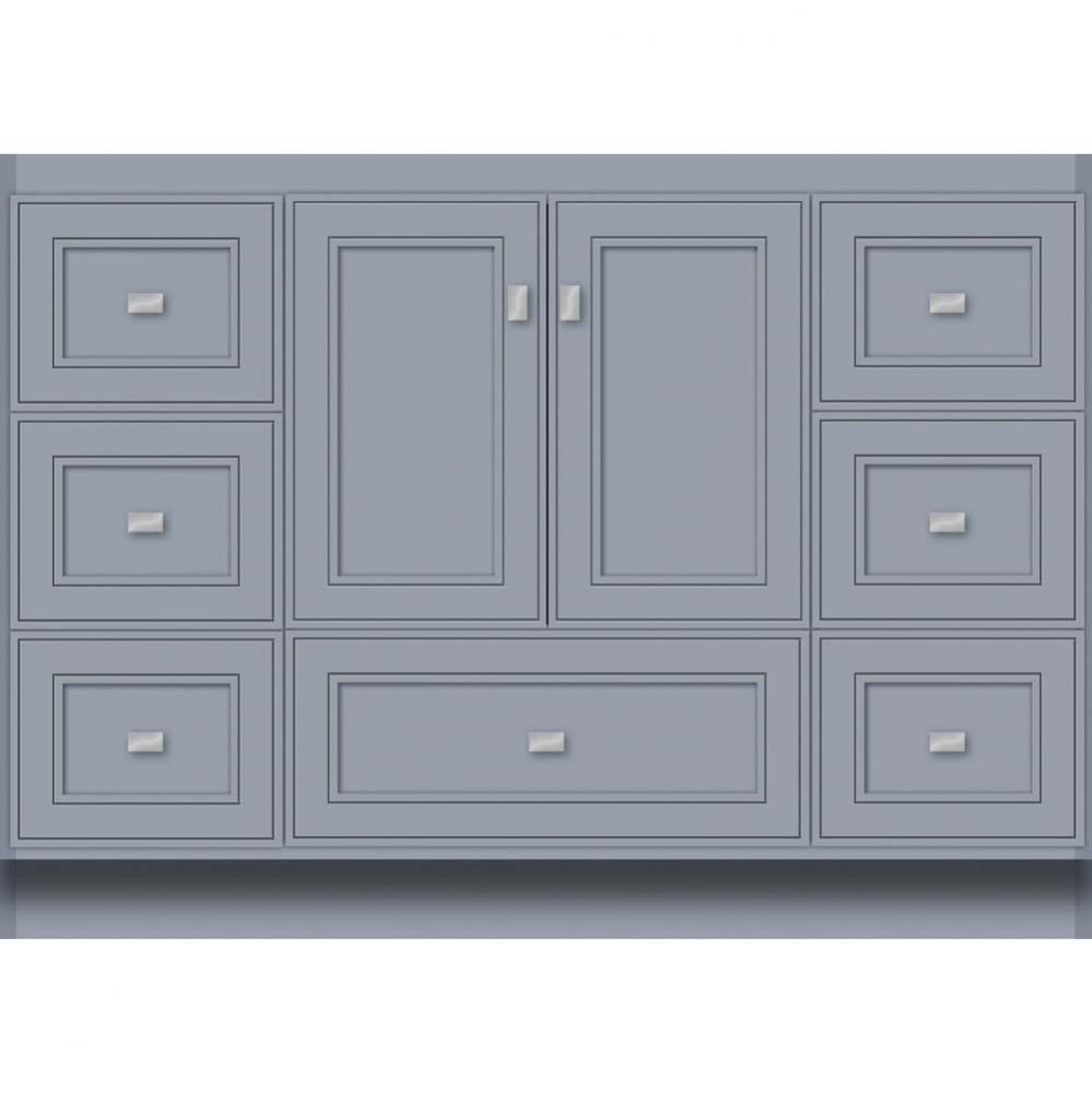 48 X 18 X 34.5 Montlake Vanity Deco Miter Sat Silver Sb