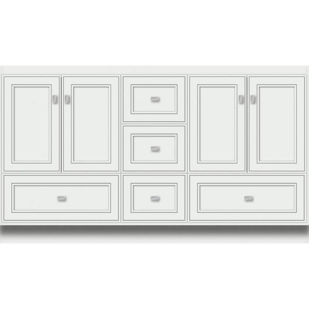 60 X 21 X 34.5 Montlake Vanity Deco Miter Powder Grey Db