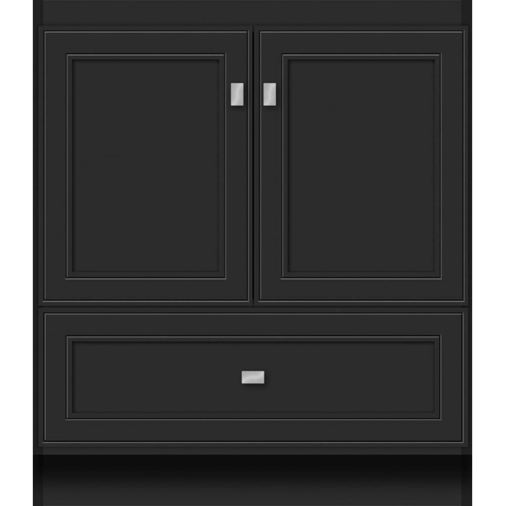 30 X 18 X 34.5 Montlake Vanity Deco Miter Sat Black Std