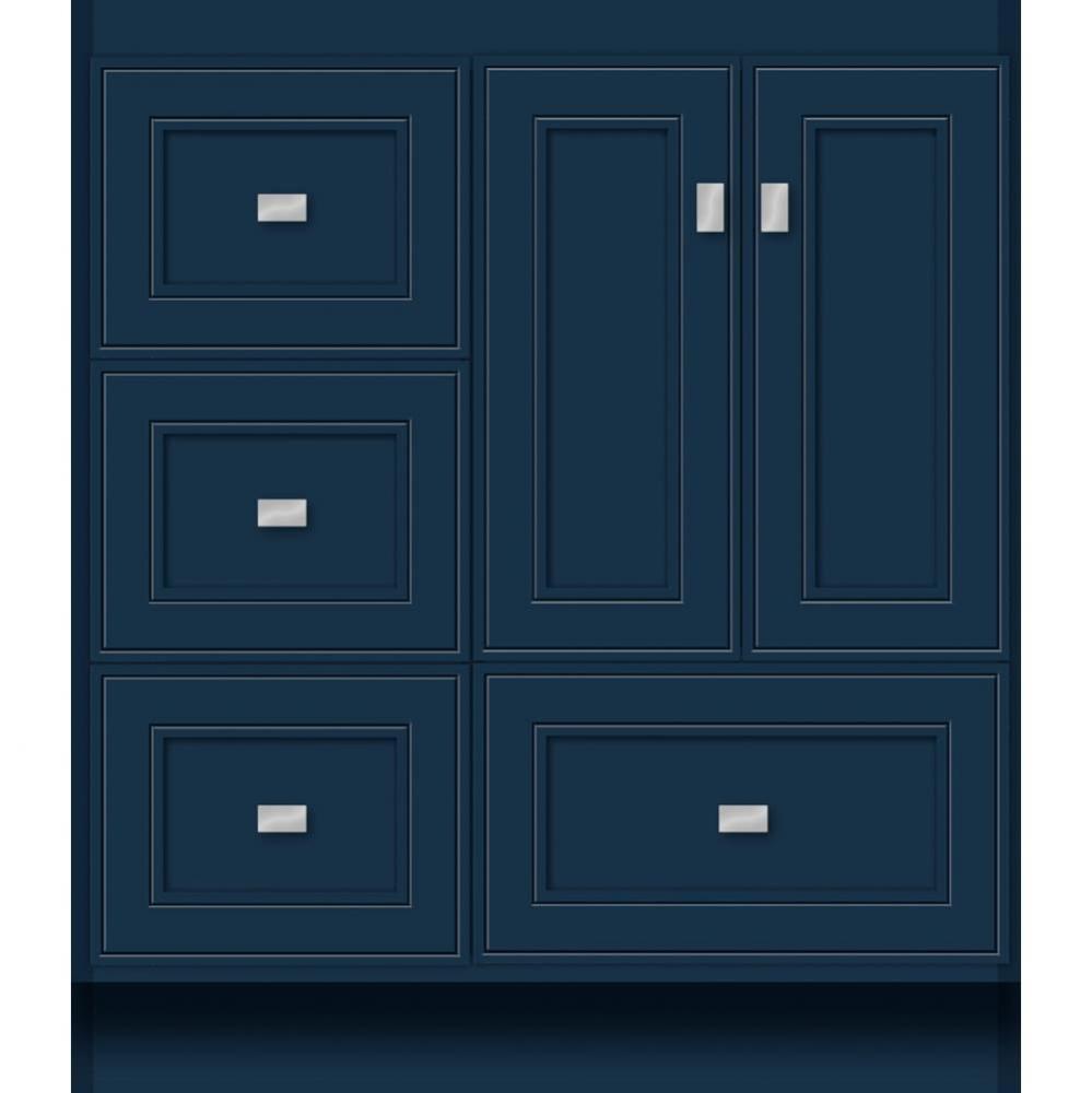 30 X 21 X 34.5 Montlake Vanity Deco Miter Lapis Night Lh