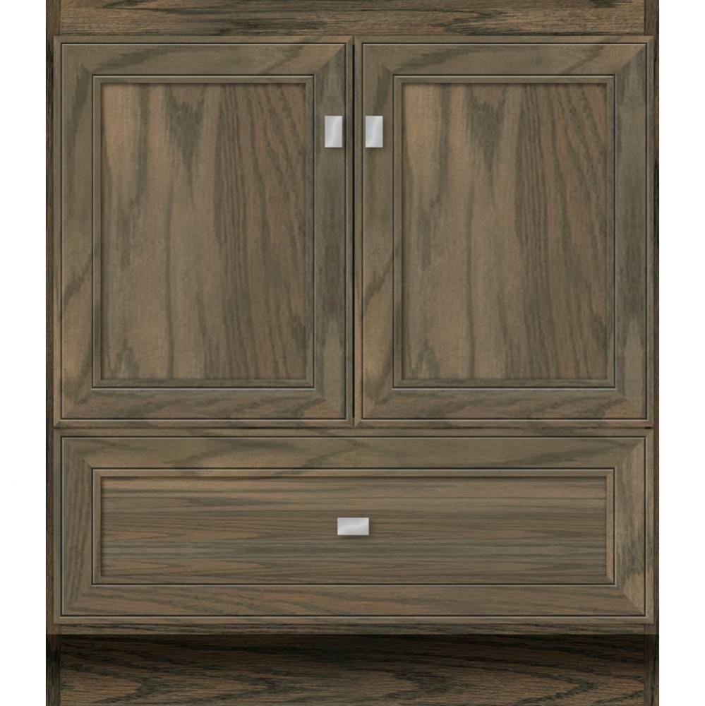 30 X 21 X 34.5 Montlake Vanity Deco Miter Dusky Oak Std