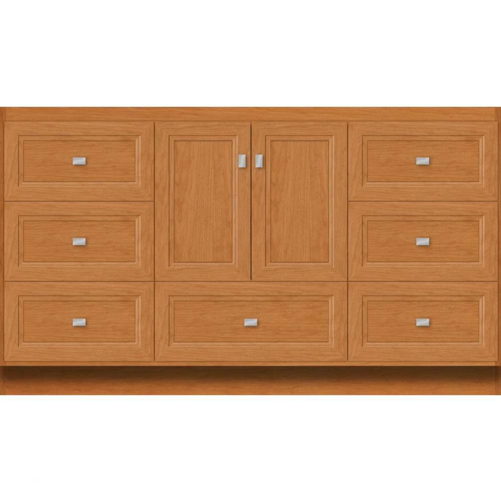 60 X 21 X 34.5 Montlake Vanity Ogee Miter Nat Cherry Sb