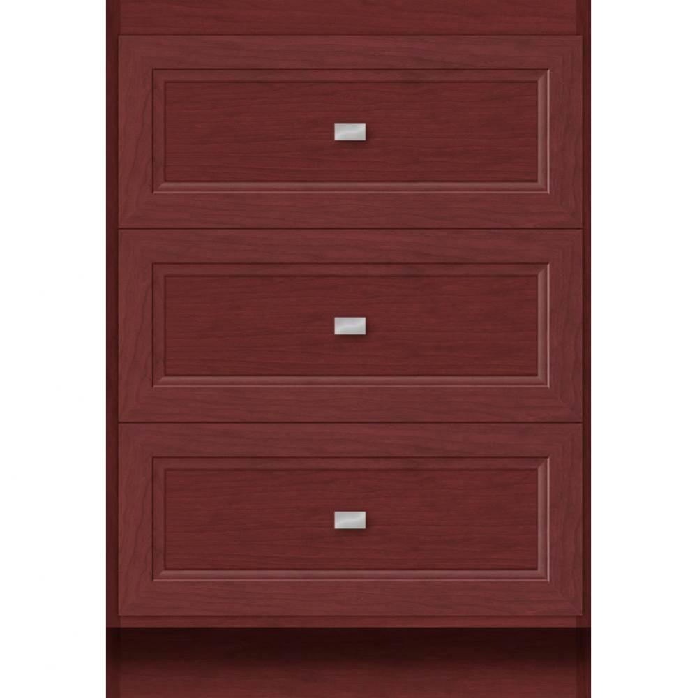 24 X 18 X 34.5 Montlake Drawer Bank Ogee Miter Dk Cherry