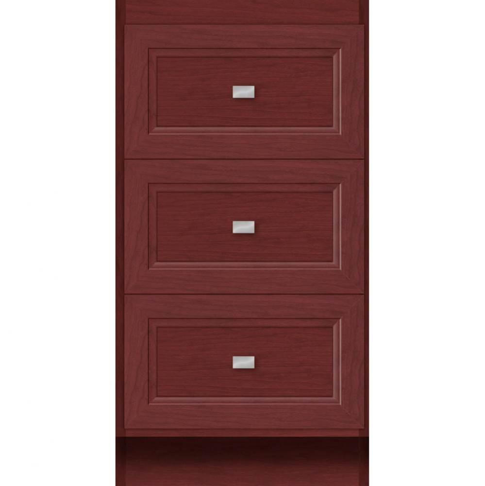 18 X 21 X 34.5 Montlake Drawer Bank Ogee Miter Dk Cherry