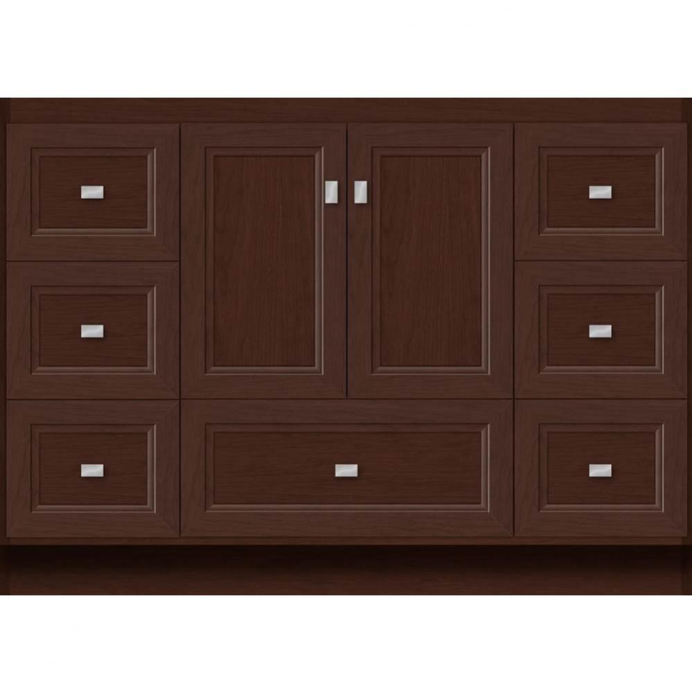 48 X 18 X 34.5 Montlake Vanity Ogee Miter Choc Cherry Sb