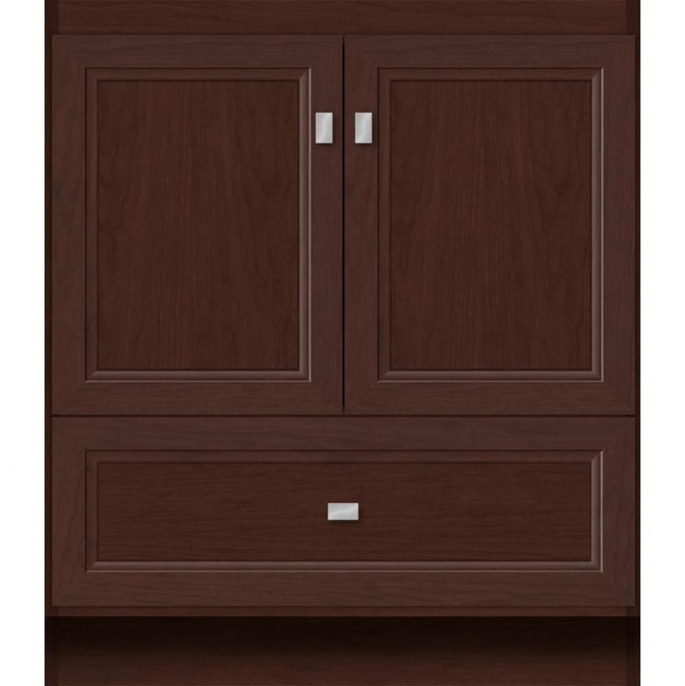 30 X 21 X 34.5 Montlake Vanity Ogee Miter Choc Cherry Std