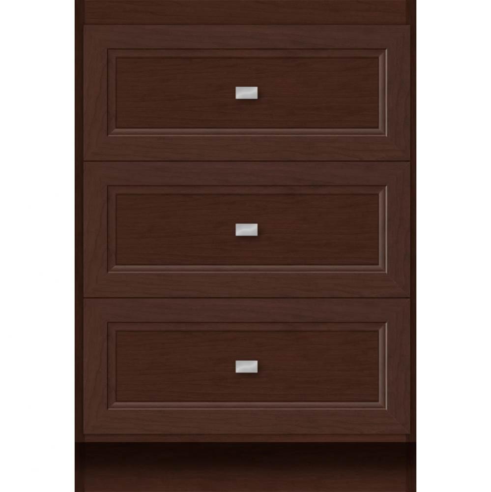 24 X 21 X 34.5 Montlake Drawer Bank Ogee Miter Choc Cherry