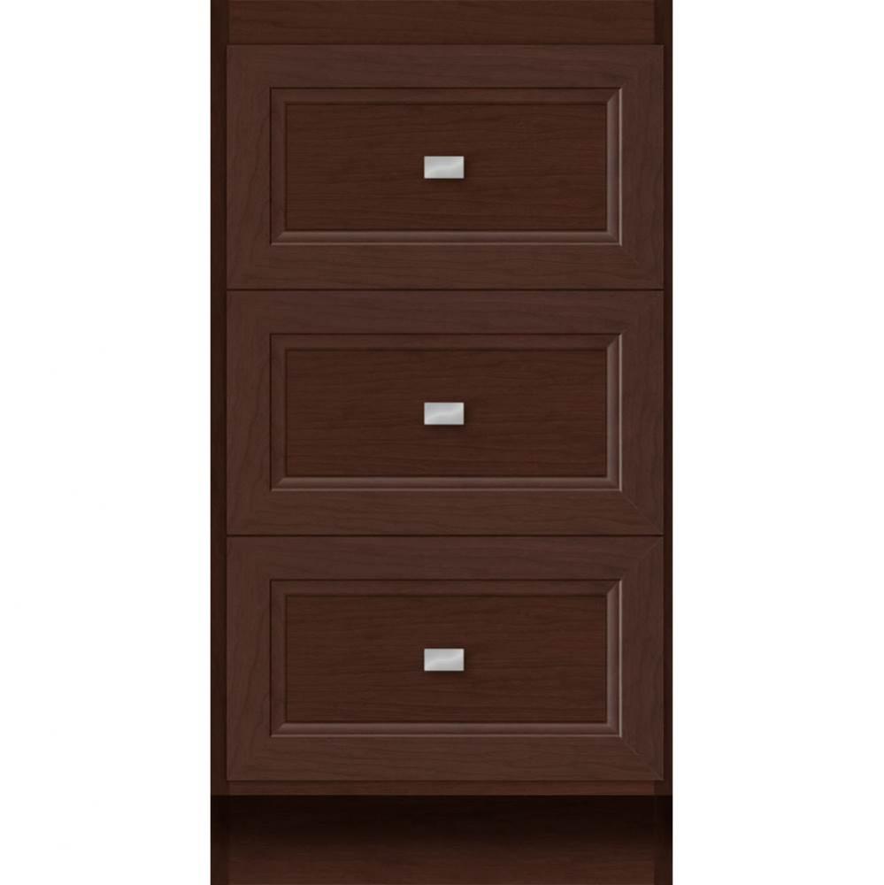 18 X 21 X 34.5 Montlake Drawer Bank Ogee Miter Choc Cherry