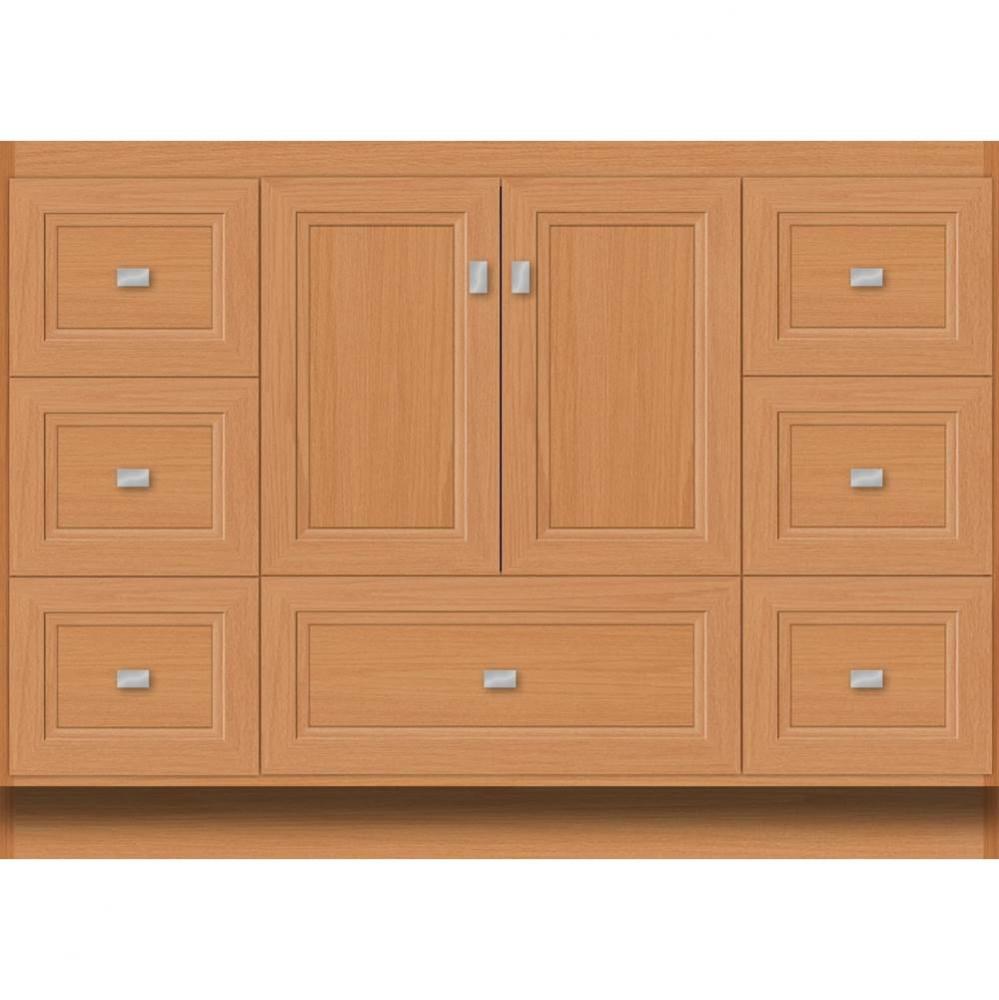 48 X 21 X 34.5 Montlake Vanity Ogee Miter Nat Oak Sb