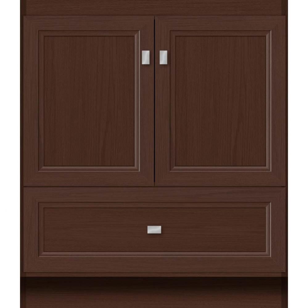 30 X 18 X 34.5 Montlake Vanity Ogee Miter Choc Oak Std