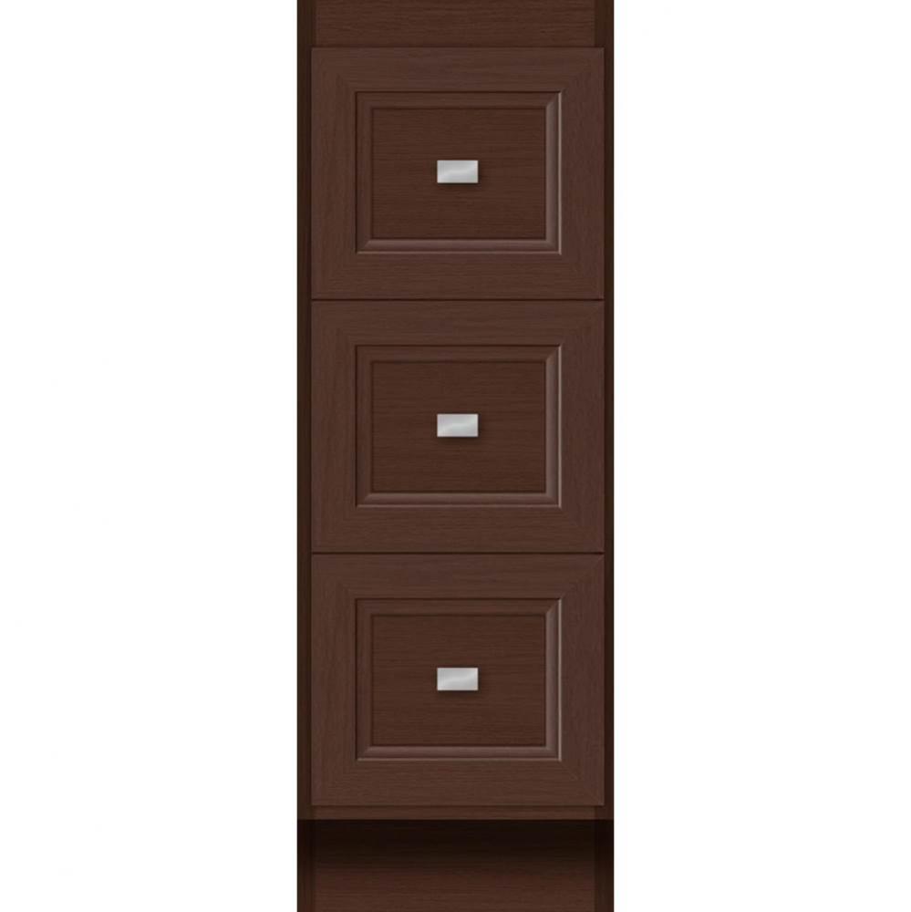 12 X 18 X 34.5 Montlake Drawer Bank Ogee Miter Choc Oak