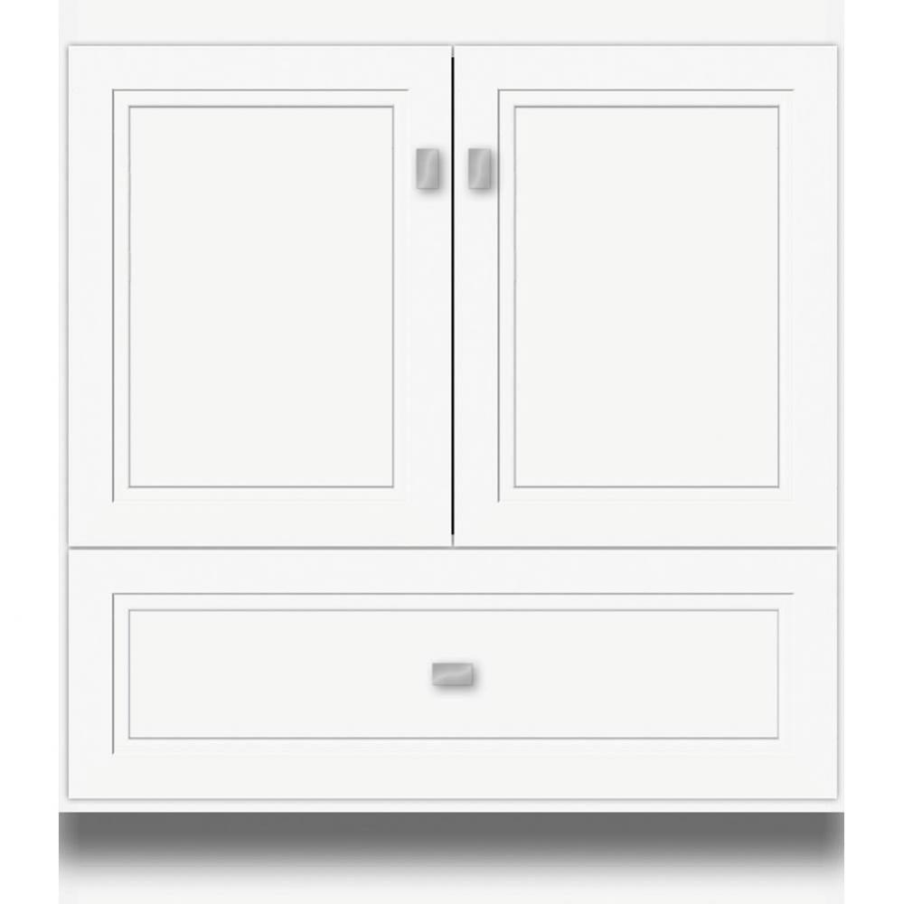 30 X 18 X 34.5 Montlake Vanity Ogee Miter Sat White Std