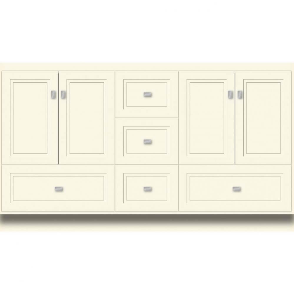 60 X 21 X 34.5 Montlake Vanity Ogee Miter Sat Biscuit Db