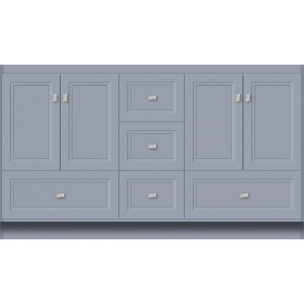 60 X 18 X 34.5 Montlake Vanity Ogee Miter Sat Silver Db