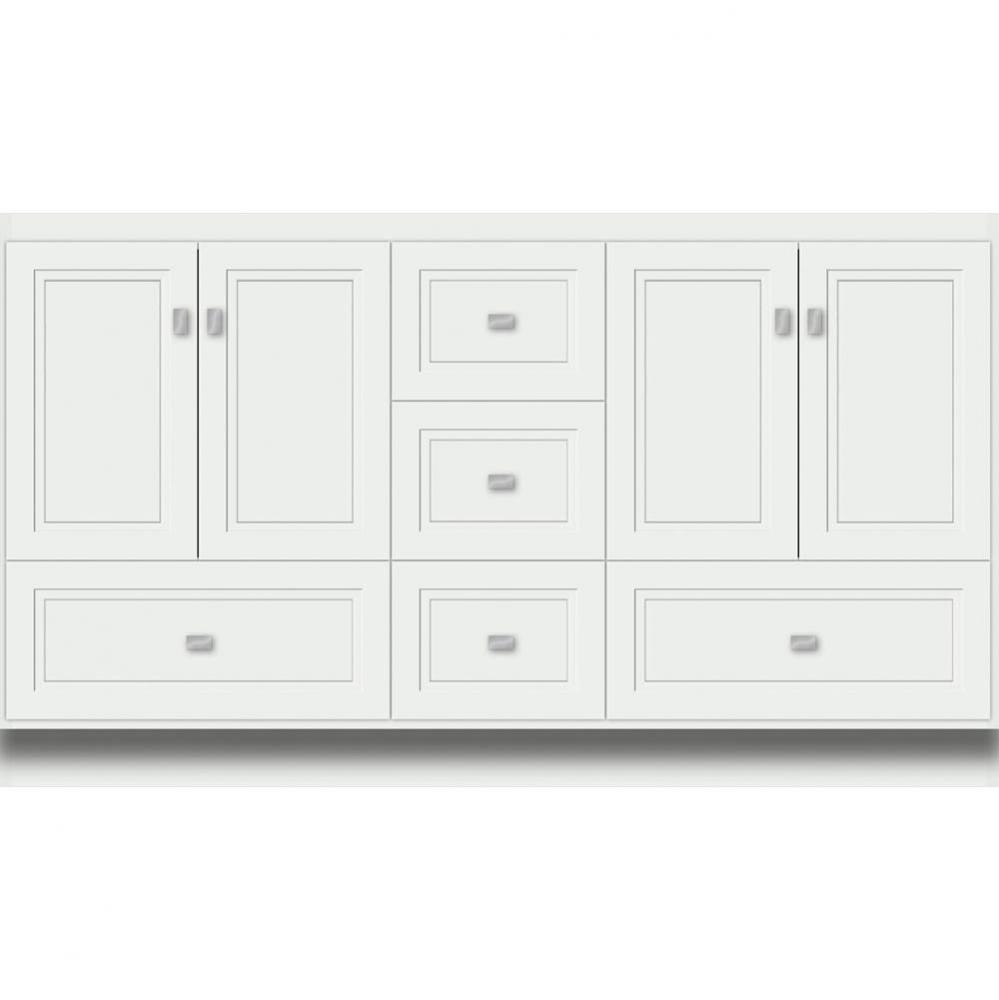 60 X 21 X 34.5 Montlake Vanity Ogee Miter Powder Grey Db