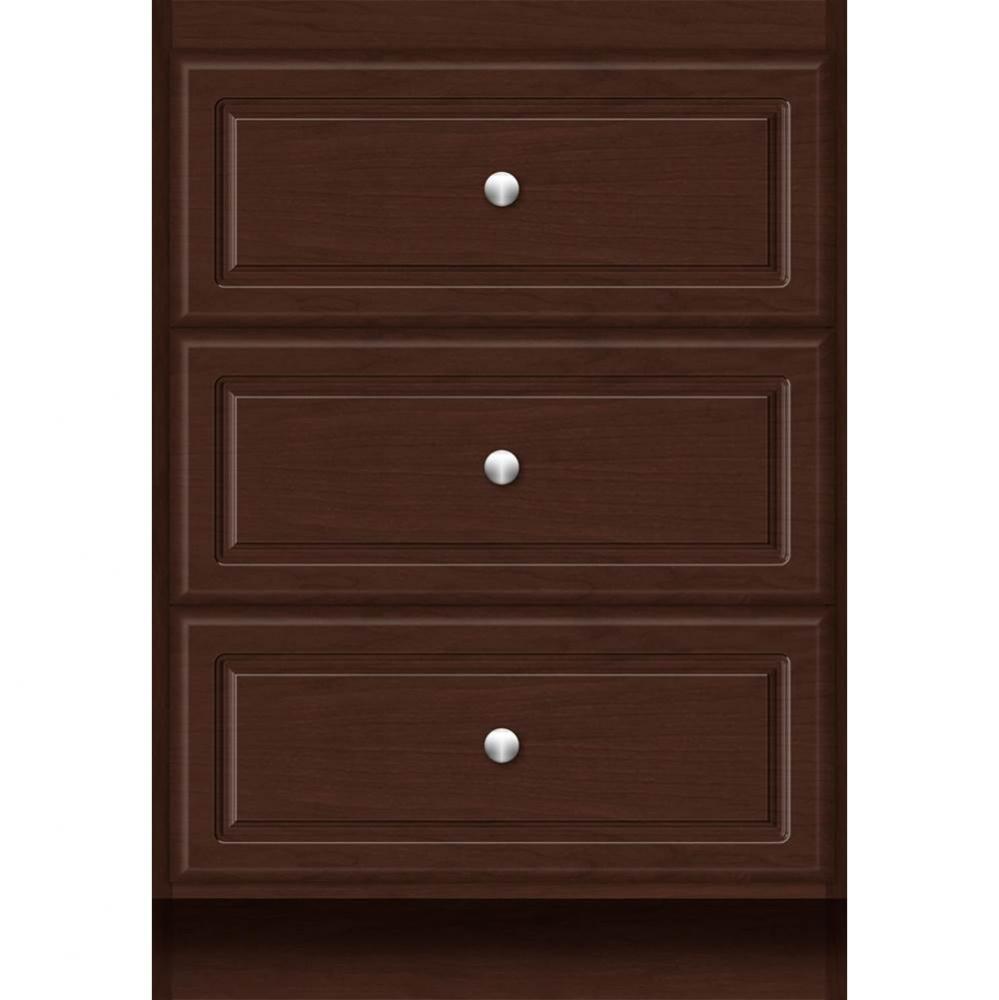 24 X 21 X 34.5 Montlake Drawer Bank Ultra Choc Cherry