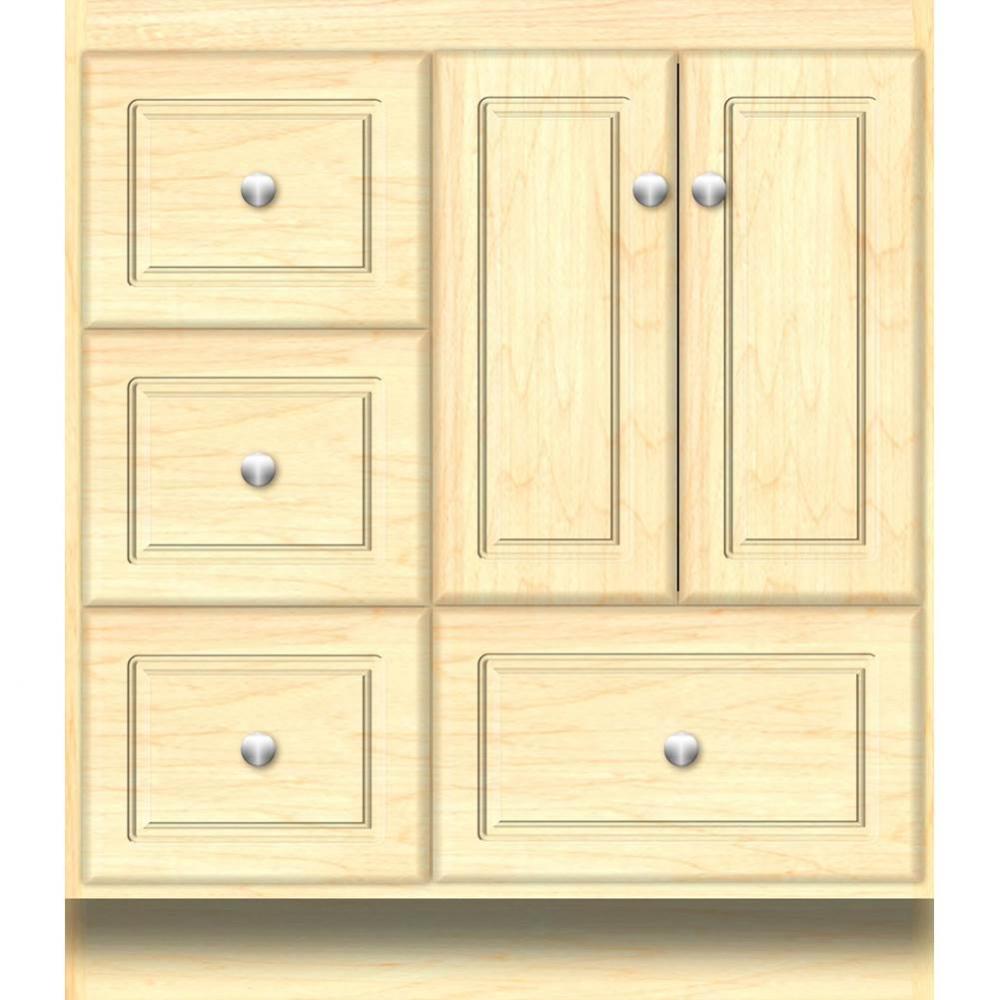 30 X 21 X 34.5 Montlake Vanity Ultra Nat Maple Lh