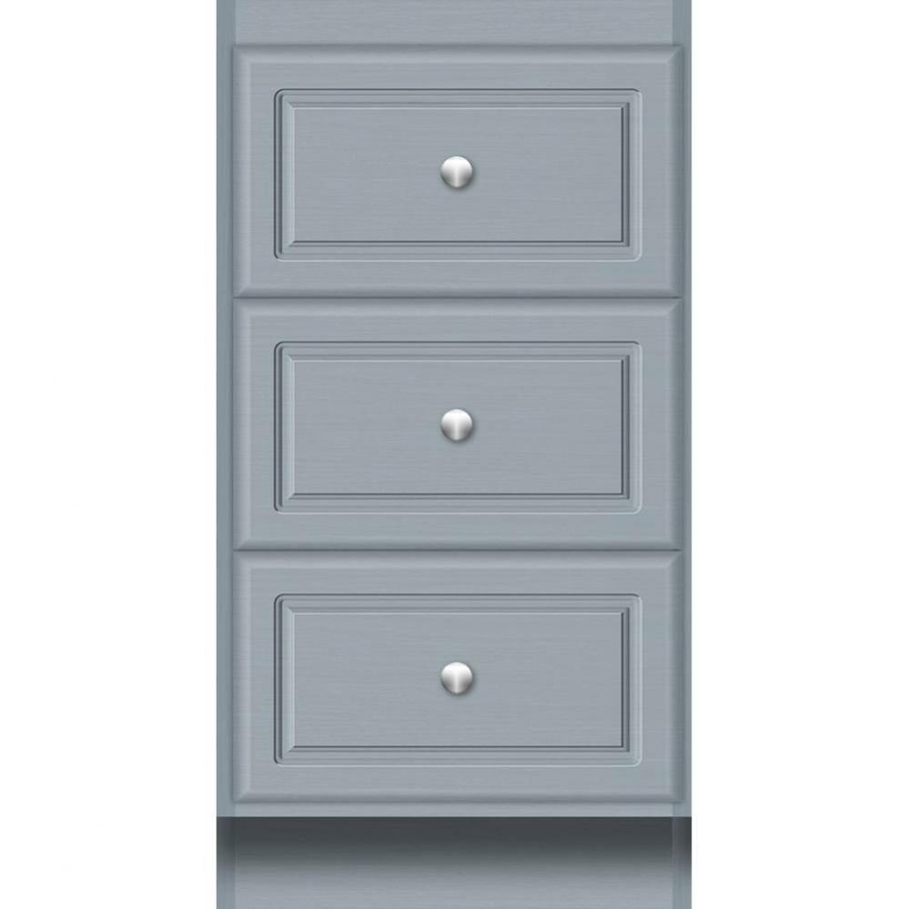 18 X 18 X 34.5 Montlake Drawer Bank Ultra Silver Oak