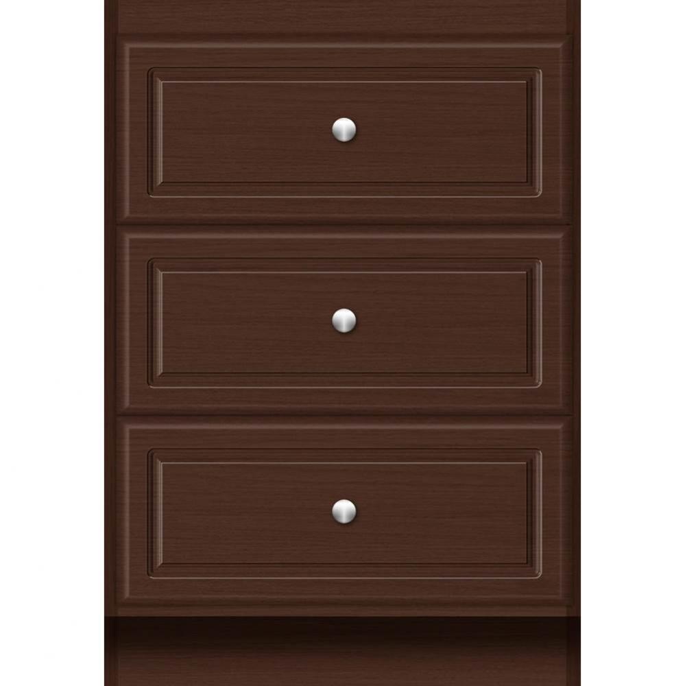 24 X 21 X 34.5 Montlake Drawer Bank Ultra Choc Oak