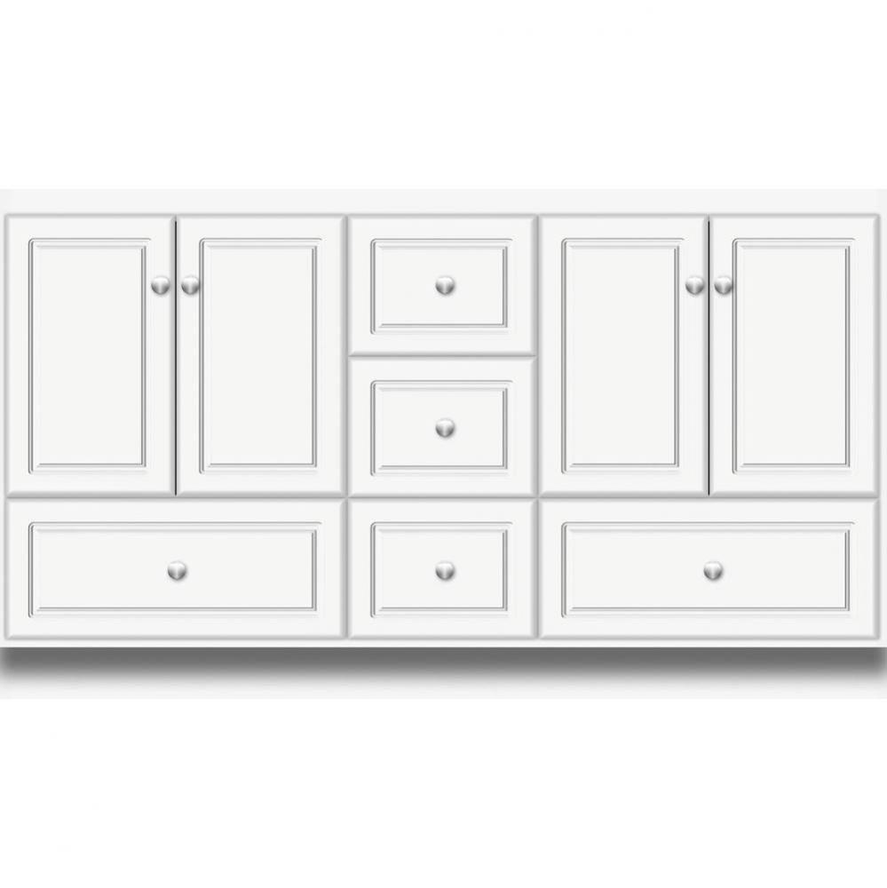 60 X 18 X 34.5 Montlake Vanity Ultra Sat White Db