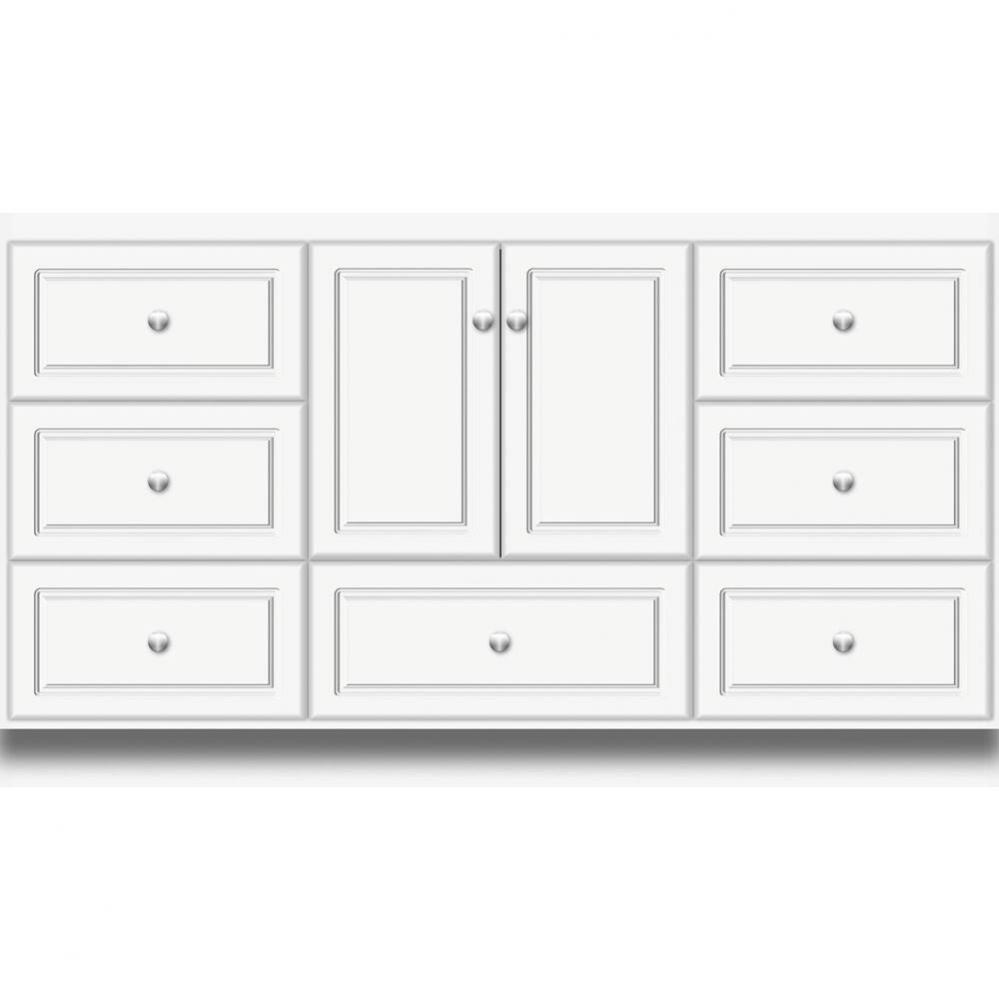 60 X 21 X 34.5 Montlake Vanity Ultra Sat White Sb