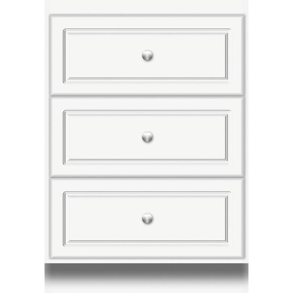 24 X 18 X 34.5 Montlake Drawer Bank Ultra Sat White