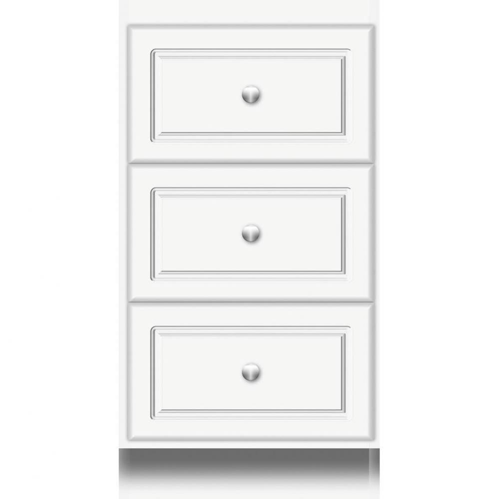 18 X 21 X 34.5 Montlake Drawer Bank Ultra Sat White