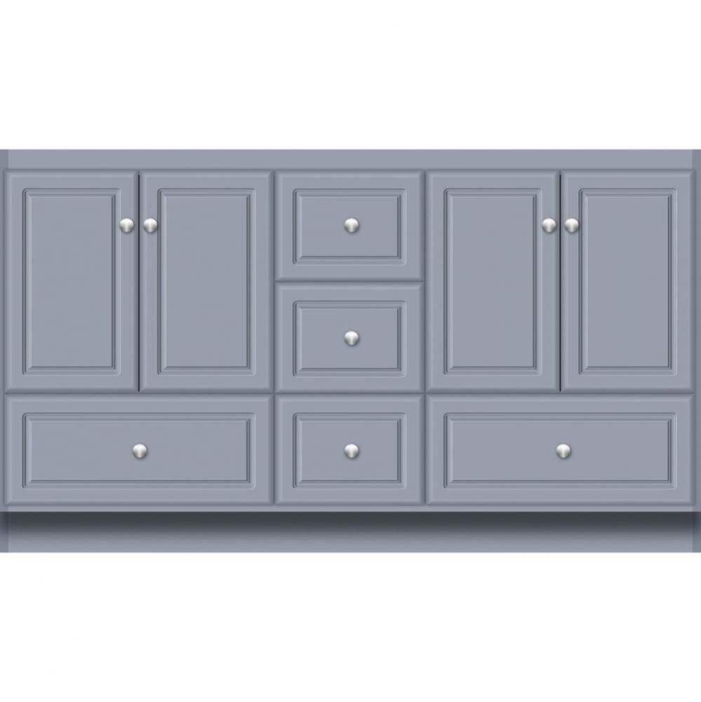 60 X 18 X 34.5 Montlake Vanity Ultra Sat Silver Db