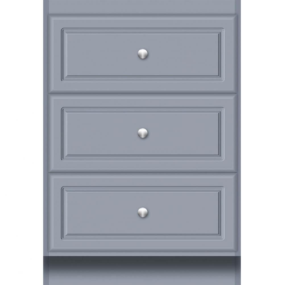 24 X 18 X 34.5 Montlake Drawer Bank Ultra Sat Silver