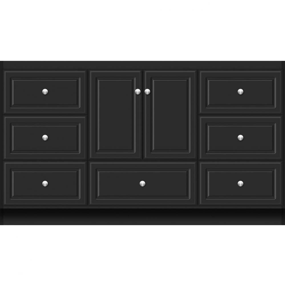 60 X 21 X 34.5 Montlake Vanity Ultra Sat Black Sb