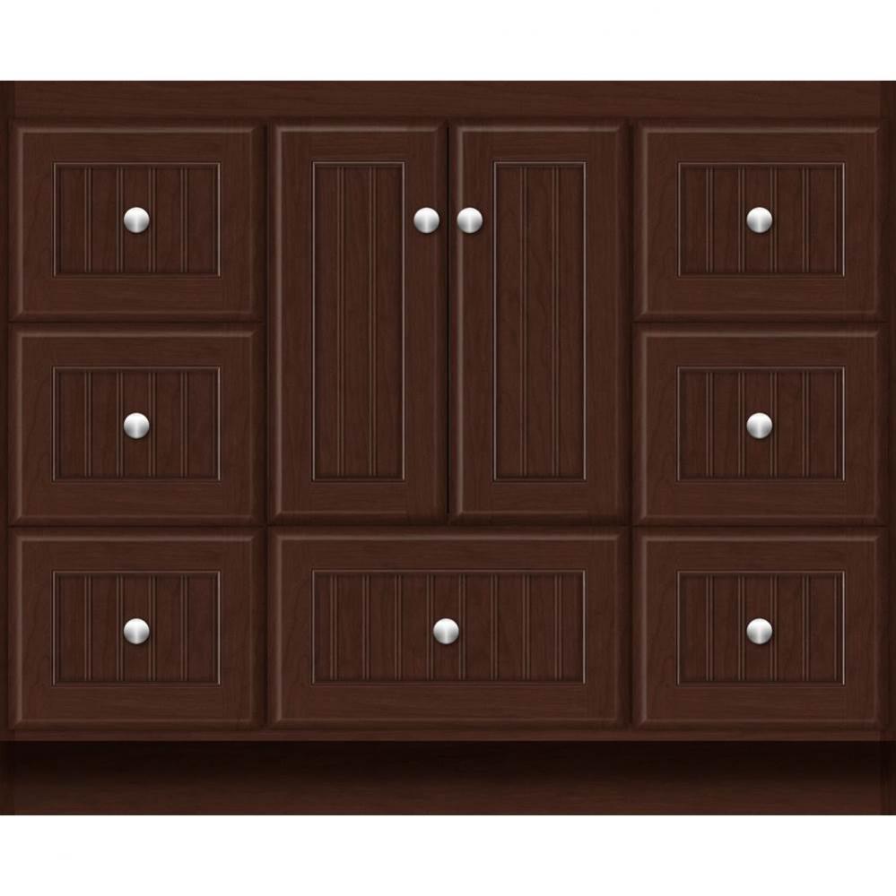 42 X 18 X 34.5 Montlake Vanity Beaded Choc Cherry Sb