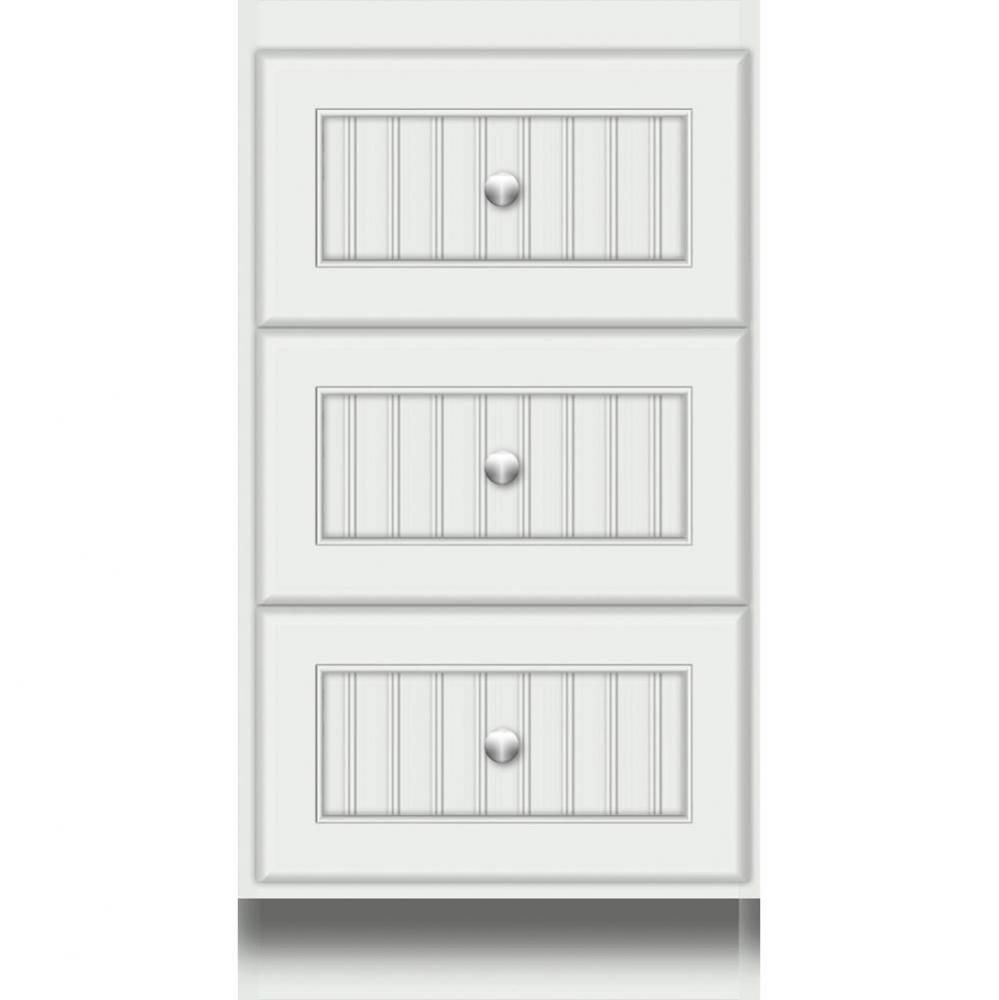 18 X 21 X 34.5 Montlake Drawer Bank Beaded Powder Grey