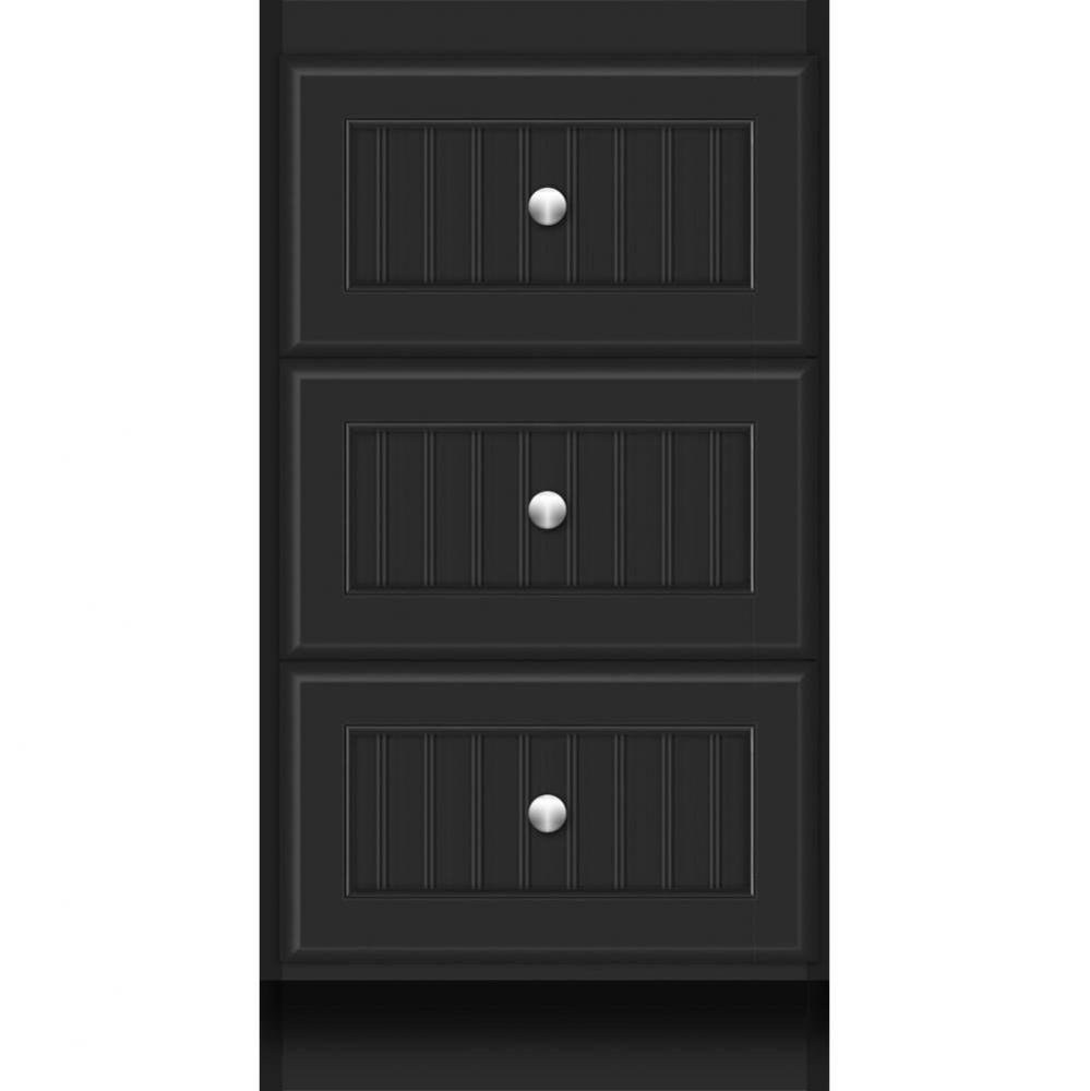 18 X 21 X 34.5 Montlake Drawer Bank Beaded Sat Black