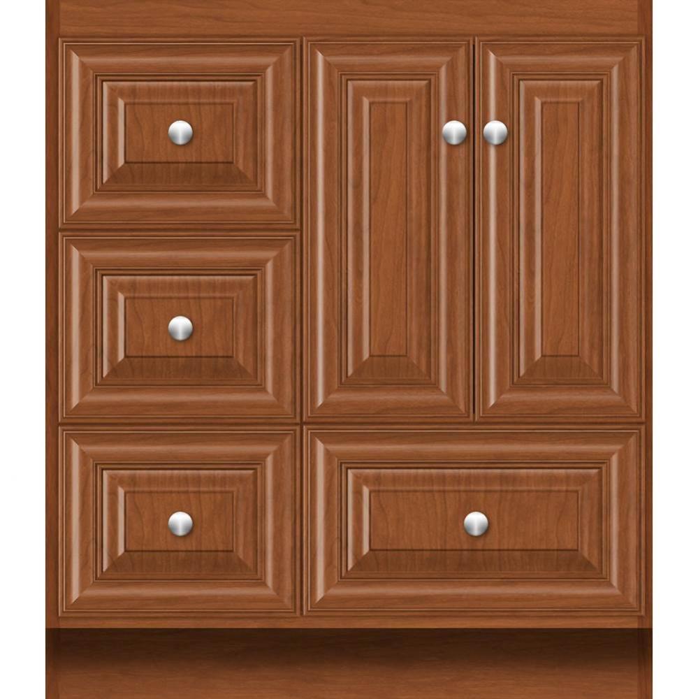 30 X 18 X 34.5 Montlake Vanity Classic Miter Cinn Cherry Lh